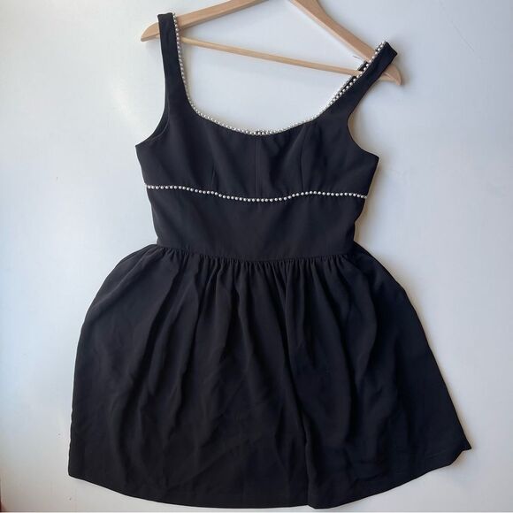 Amanda Uprichard Bijou Imitation Pearl-Trimmed Fit & Flare Minidress M - Picture 5 of 9